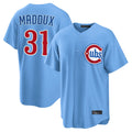 Trusc C.Cubs #31 Greg Maddux Player Light Blue Home Game Stitched Jerseys