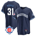 Trusc C.Cubs #31 Greg Maddux Player Navy 150th Anniversary City Connect Home Game Stitched Jerseys