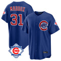 Trusc C.Cubs #31 Greg Maddux Player Royal 150th Anniversary Home Game Stitched Jerseys