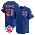 Trusc C.Cubs #31 Greg Maddux Player Royal 150th Anniversary Limited Home Stitched Jerseys