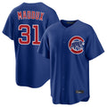 Trusc C.Cubs #31 Greg Maddux Player Royal Home Game Stitched Jerseys