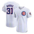Trusc C.Cubs #31 Greg Maddux Player White Limited Elite Home Game Stitched Jerseys