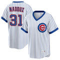 Trusc C.Cubs #31 Greg Maddux Player White T-shirt Cooperstown Collection Limited Stitched Jerseys