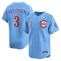 Trusc C.Cubs #3 Alex Bregman Light Blue Limited Home Stitched Jerseys