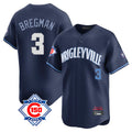 Trusc C.Cubs #3 Alex Bregman Navy City Connect 150th Anniversary Limited Home Stitched Jerseys