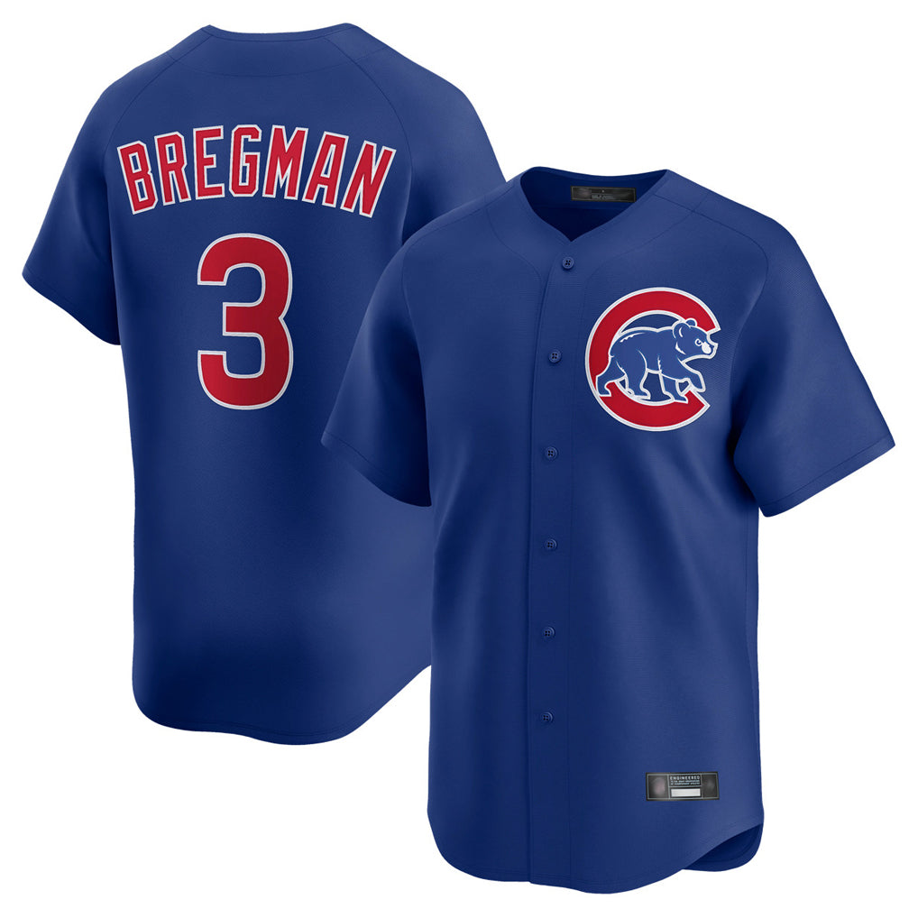 Trusc C.Cubs #3 Alex Bregman Royal Limited Home Stitched Jerseys