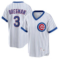 Trusc C.Cubs #3 Alex Bregman White T-shirt Cooperstown Collection Limited Stitched Jerseys