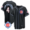Trusc C.Cubs #4 Pete Crow-Armstrong Player Black Fashion Out 150th Anniversary Game Stitched Jerseys