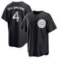 Trusc C.Cubs #4 Pete Crow-Armstrong Player Black Game Stitched Jerseys