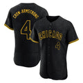 Trusc C.Cubs #4 Pete Crow-Armstrong Player Black Snake Skin City Limited Elite Home Game Stitched Jerseys