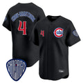 Trusc C.Cubs #4 Pete Crow-Armstrong Player Black Vapor Premier Limited Home Stitched Jerseys