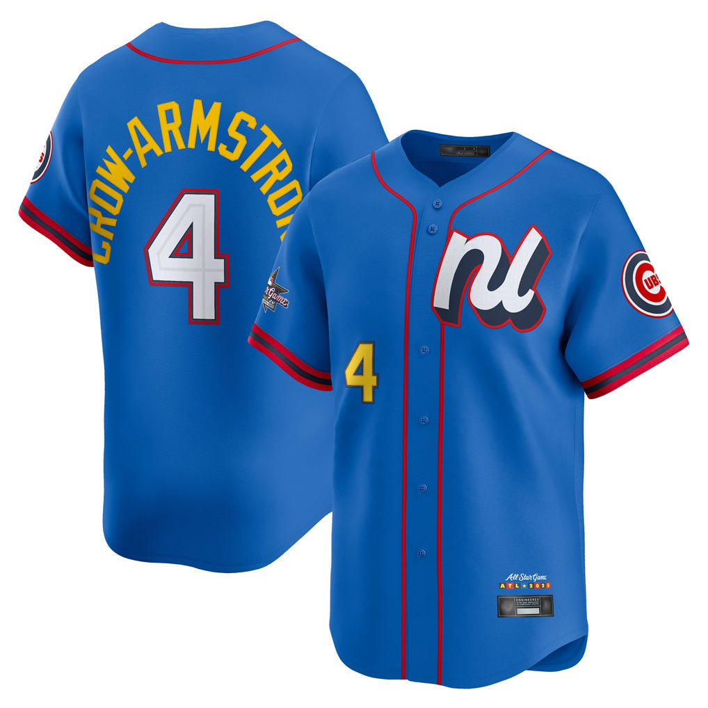 Trusc C.Cubs #4 Pete Crow-Armstrong Player Blue National League All-Star Edition Limited Stitched Jerseys