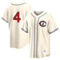 Trusc C.Cubs #4 Pete Crow-Armstrong Player Cream Field of Dreams Home Game Stitched Jerseys