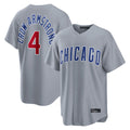 Trusc C.Cubs #4 Pete Crow-Armstrong Player Gray Home Game Stitched Jerseys