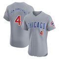 Trusc C.Cubs #4 Pete Crow-Armstrong Player Gray Road Limited Elite Home Stitched Jerseys