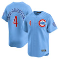 Trusc C.Cubs #4 Pete Crow-Armstrong Player Light Blue Limited Home Stitched Jerseys