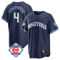 Trusc C.Cubs #4 Pete Crow-Armstrong Player Navy 150th Anniversary City Connect Home Game Stitched Jerseys