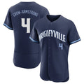 Trusc C.Cubs #4 Pete Crow-Armstrong Player Navy City Connect Limited Elite Home Stitched Jerseys
