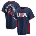 Trusc C.Cubs #4 Pete Crow-Armstrong Player Navy USA 2026 World Classic Home Limited Stitched Jerseys