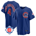 Trusc C.Cubs #4 Pete Crow-Armstrong Player Royal 150th Anniversary Home Game Stitched Jerseys