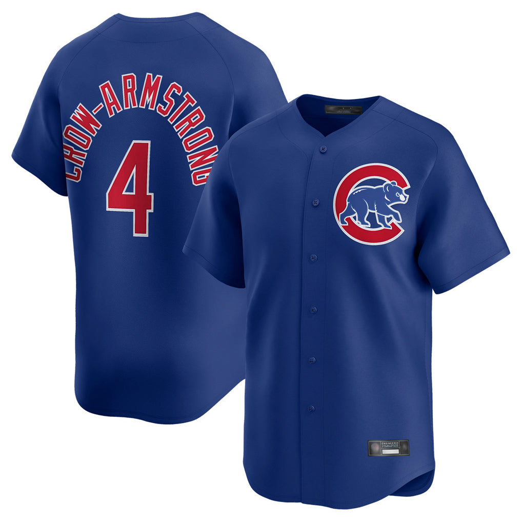 Trusc C.Cubs #4 Pete Crow-Armstrong Player Royal Limited Home Stitched Jerseys