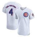 Trusc C.Cubs #4 Pete Crow-Armstrong Player White Limited Elite Home Game Stitched Jerseys