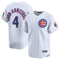 Trusc C.Cubs #4 Pete Crow-Armstrong Player White Limited Home Game Stitched Jerseys