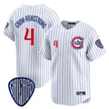Trusc C.Cubs #4 Pete Crow-Armstrong Player White Pinstripe Vapor Premier Limited Home Stitched Jerseys