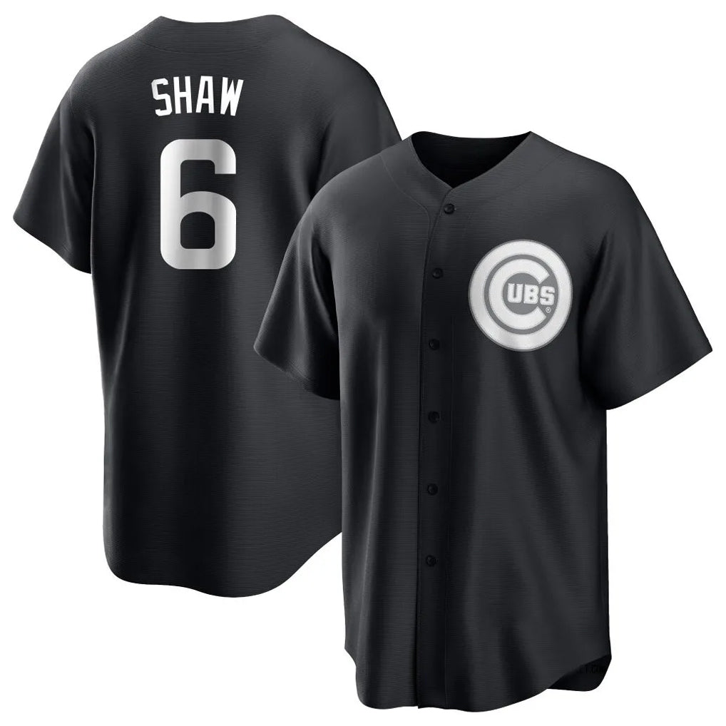 Trusc C.Cubs #6 Matt Shaw Player Black Game Stitched Jerseys