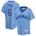 Trusc C.Cubs #6 Matt Shaw Player Blue T-shirt Cooperstown Collection Limited Stitched Jerseys