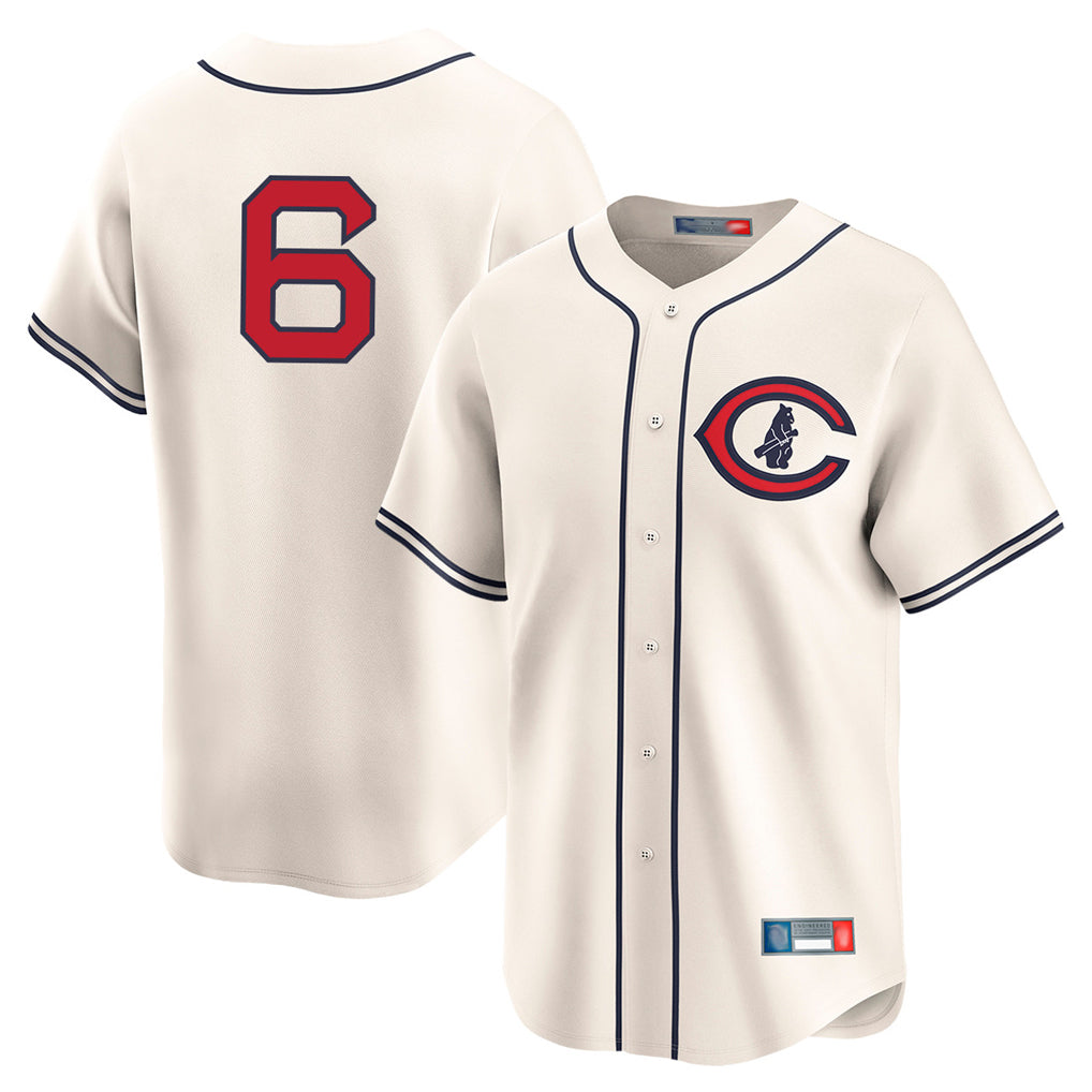 Trusc C.Cubs #6 Matt Shaw Player Cream Field of Dreams Limited Home Game Stitched Jerseys