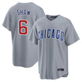 Trusc C.Cubs #6 Matt Shaw Player Gray Home Game Stitched Jerseys