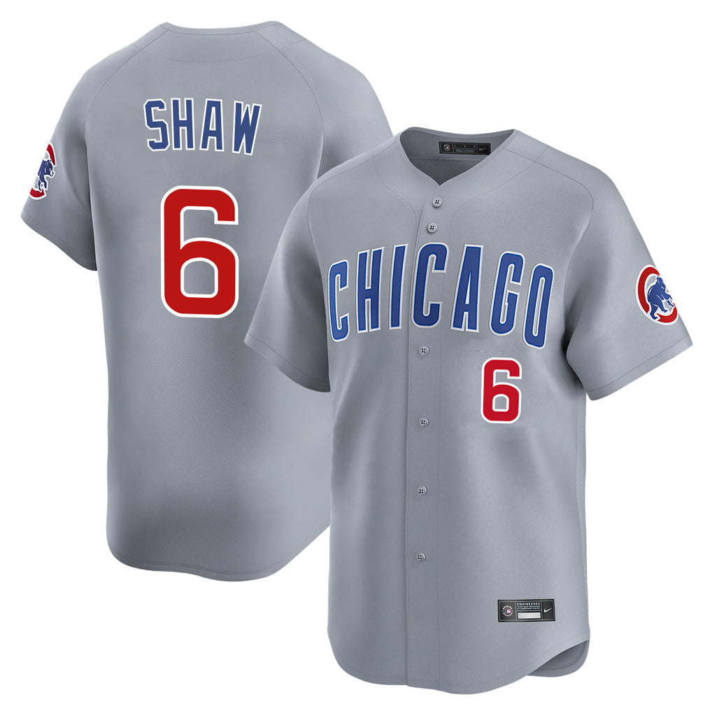 Trusc C.Cubs #6 Matt Shaw Player Gray Road Limited Home Stitched Jerseys
