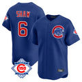 Trusc C.Cubs #6 Matt Shaw Player Royal 150th Anniversary Limited Home Stitched Jerseys