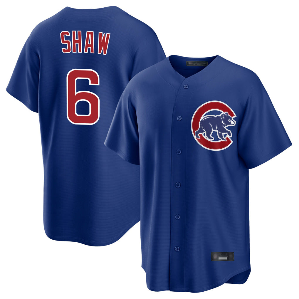 Trusc C.Cubs #6 Matt Shaw Player Royal Home Game Stitched Jerseys