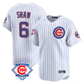 Trusc C.Cubs #6 Matt Shaw Player White 150th Anniversary Limited Home Game Stitched Jerseys