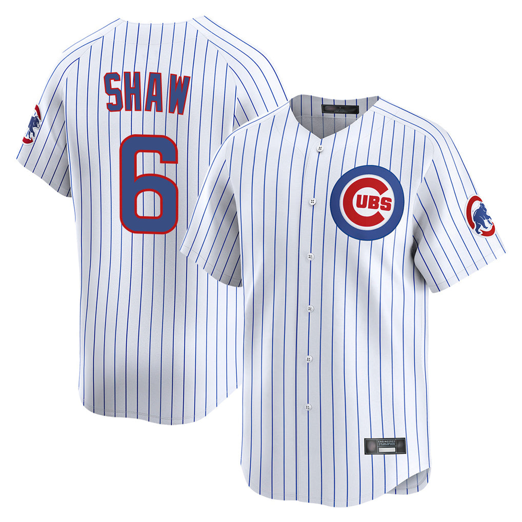 Trusc C.Cubs #6 Matt Shaw Player White Limited Home Game Stitched Jerseys
