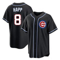 Trusc C.Cubs #8 Ian Happ Player Black Fashion Out Game Stitched Jerseys