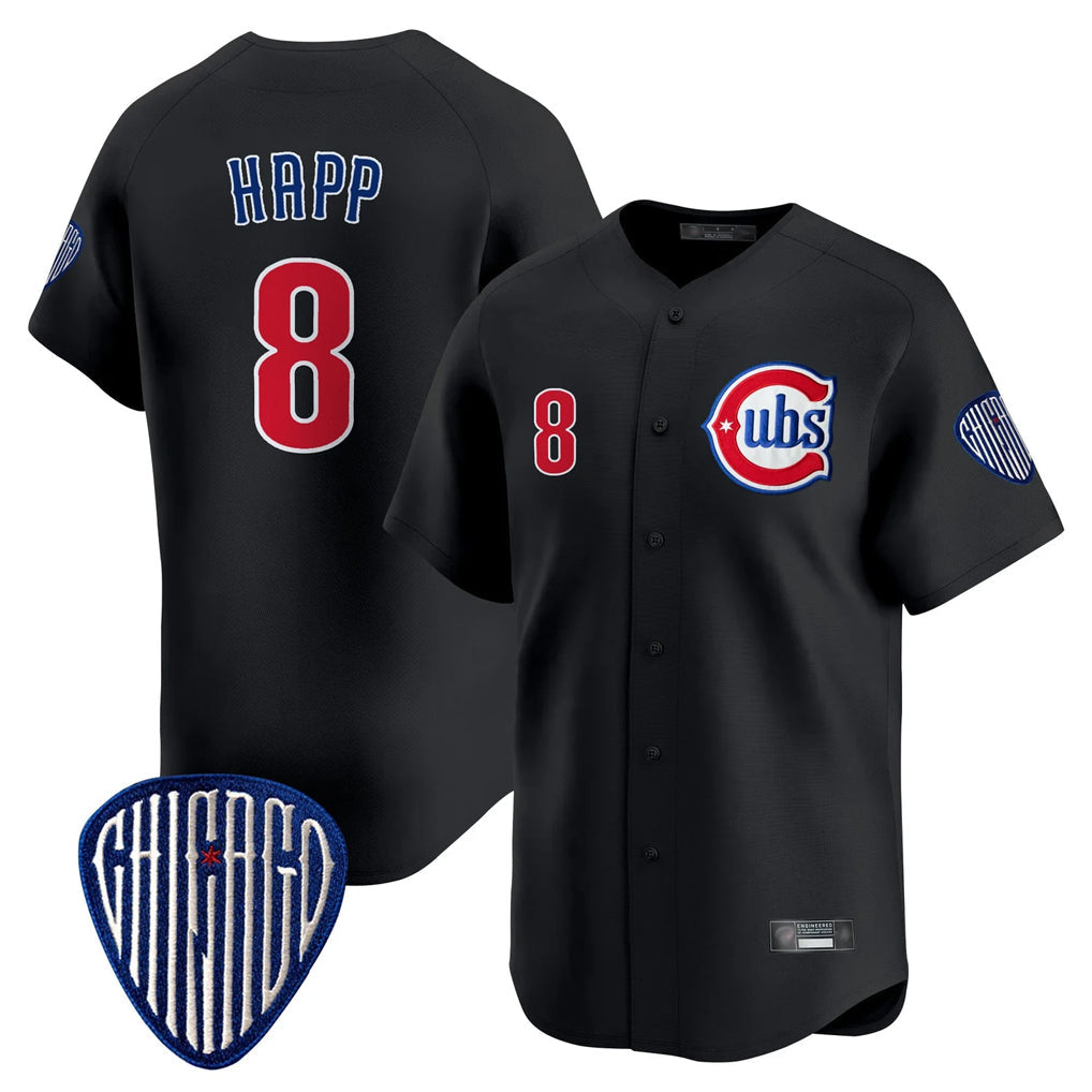 Trusc C.Cubs #8 Ian Happ Player Black Vapor Premier Limited Home Stitched Jerseys