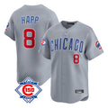 Trusc C.Cubs #8 Ian Happ Player Gray Road 150th Anniversary Limited Home Stitched Jerseys