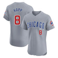 Trusc C.Cubs #8 Ian Happ Player Gray Road Limited Elite Home Stitched Jerseys