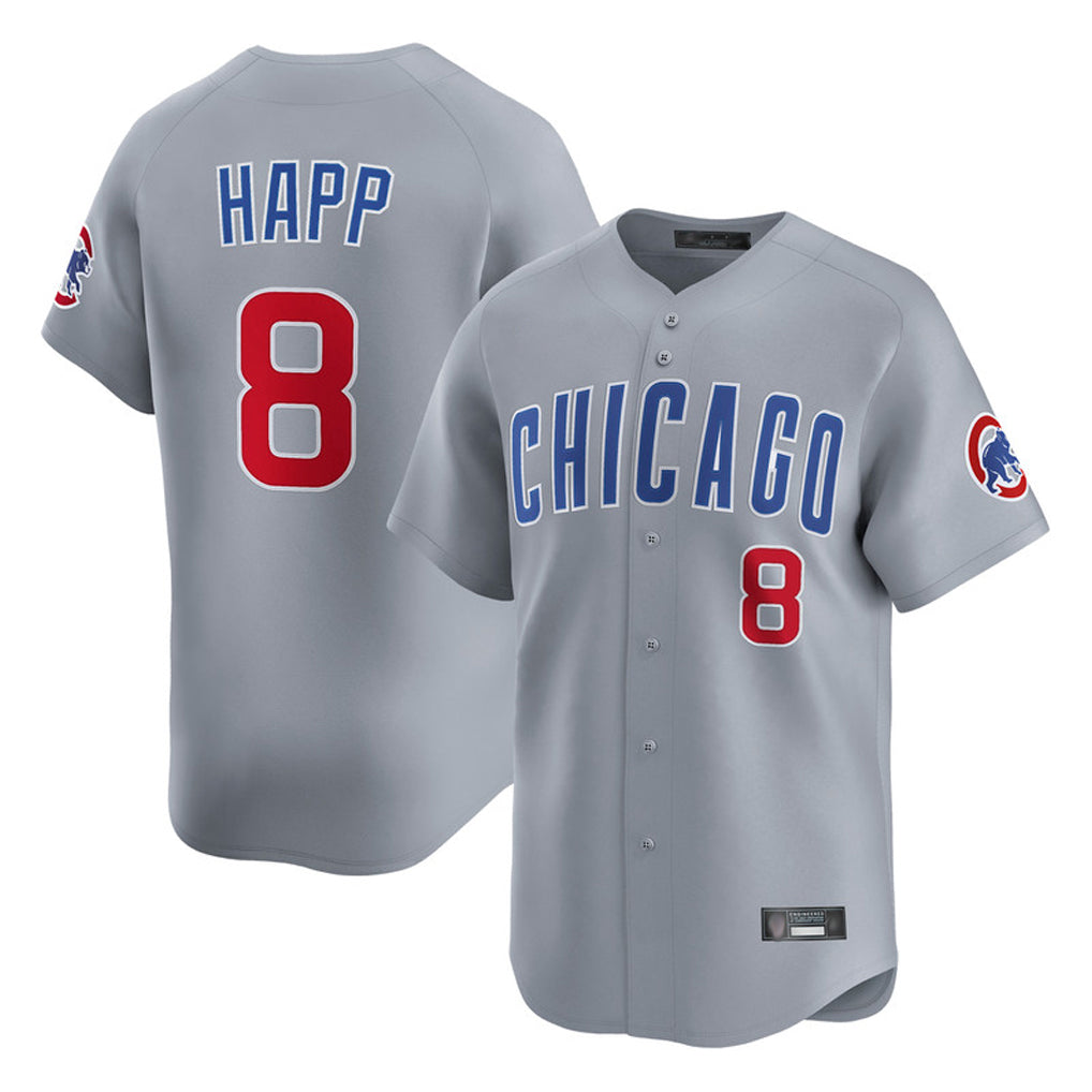 Trusc C.Cubs #8 Ian Happ Player Gray Road Limited Home Stitched Jerseys