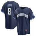 Trusc C.Cubs #8 Ian Happ Player Navy City Connect Home Game Stitched Jerseys