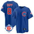 Trusc C.Cubs #8 Ian Happ Player Royal 150th Anniversary Home Game Stitched Jerseys