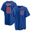 Trusc C.Cubs #8 Ian Happ Player Royal Home Game Stitched Jerseys