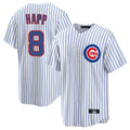 Trusc C.Cubs #8 Ian Happ Player White Game Home Stitched Jerseys