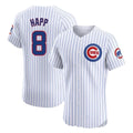 Trusc C.Cubs #8 Ian Happ Player White Limited Elite Home Game Stitched Jerseys