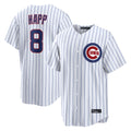 Trusc C.Cubs #8 Ian Happ Player White Limited Home Game Stitched Jerseys