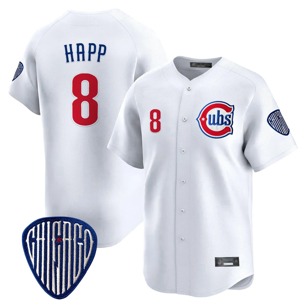 Trusc C.Cubs #8 Ian Happ Player White Vapor Premier Limited Home Stitched Jerseys