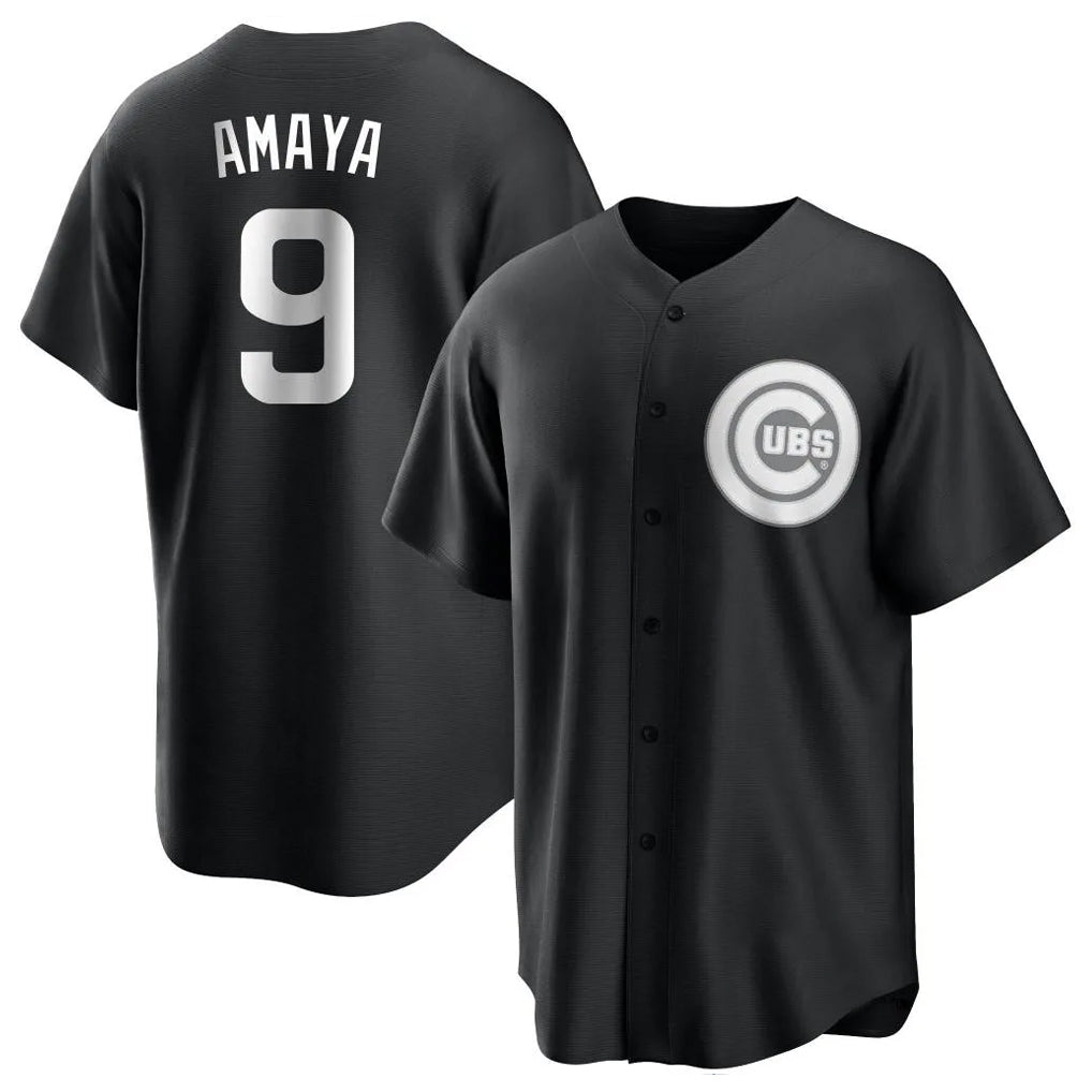 Trusc C.Cubs #9 Miguel Amaya Player Black Game Stitched Jerseys